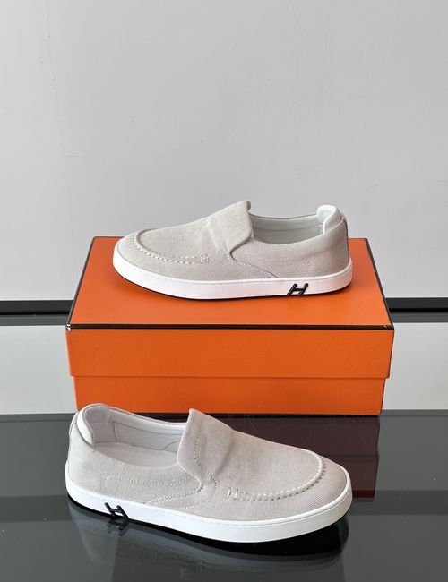 Hermes Kiddy Denim Suede Sneakers
