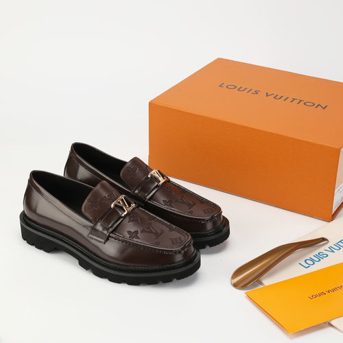 Louis Vuitton LV Cowhide Leather Shoes With Rubber Outsole