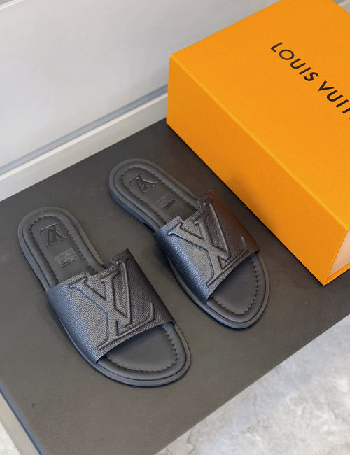 Louis Vuitton LV Waterfront Slides With Monogram Pattern