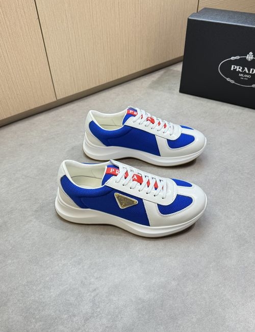 Prada Premium Leather Casual Sneakers