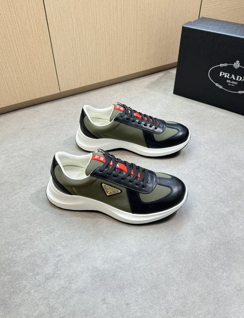 Prada Premium Leather Casual Sneakers