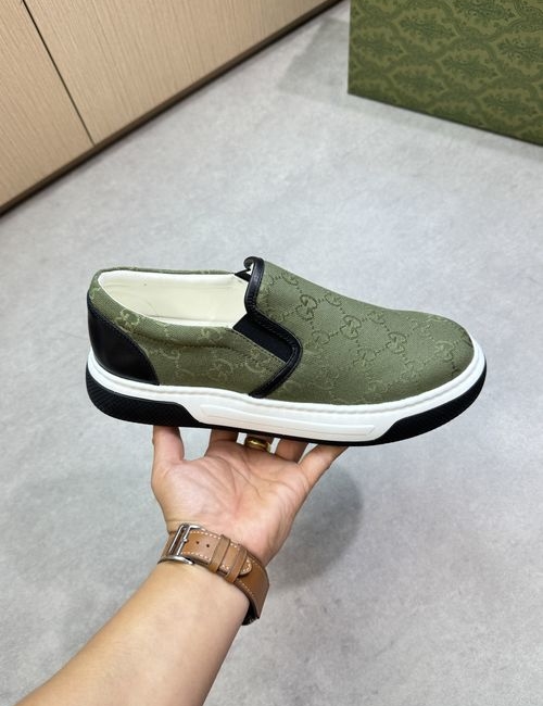 Gucci Nappa Cowhide Casual Loafers Cowhide Lining TPU Sole