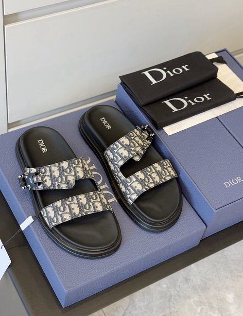 Christian Dior CD Aqua Sandals CD Diamond Pattern Upper
