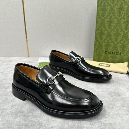 Gucci Horsebit Loafer Leather Shoes