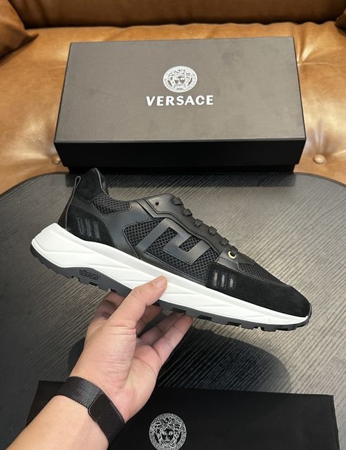 Versace Leather Casual Sneakers