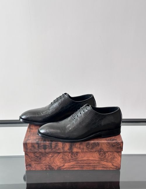 Stefano Ricci Premium Crocodile Pattern Casual Leather Shoes