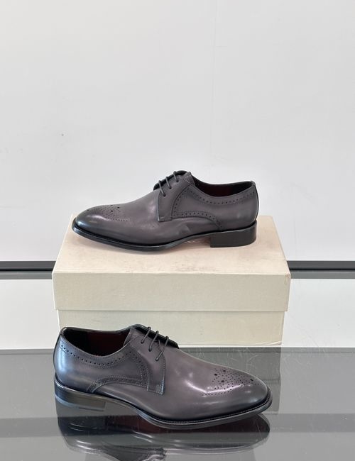 Santoni Cowhide Leather Sole Dress Shoes