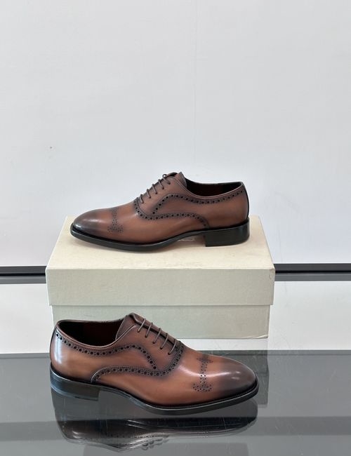 Santoni Cowhide Leather Sole Dress Shoes