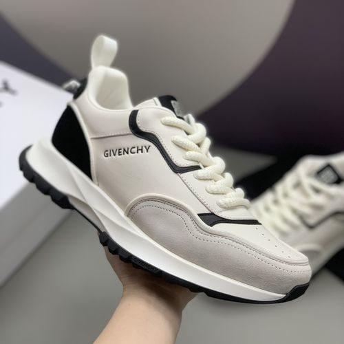 Givenchy Casual Shoes Color-block Leather Upper Logo Decor