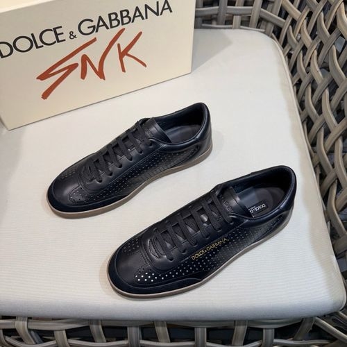 Dolce & Gabbana DG Perforated Calfskin Casual Sneakers