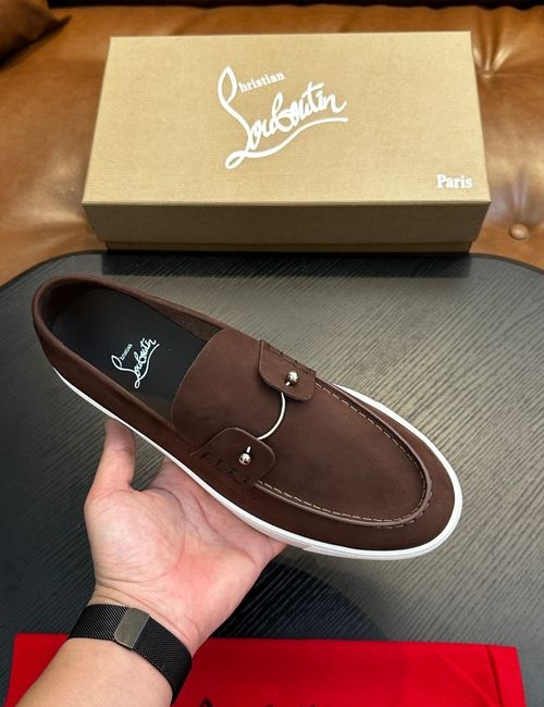 Versace Leather Casual Sneakers With Rubber Sole