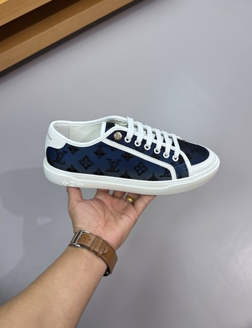Louis Vuitton LV Napa Leather Canvas Casual Sneakers