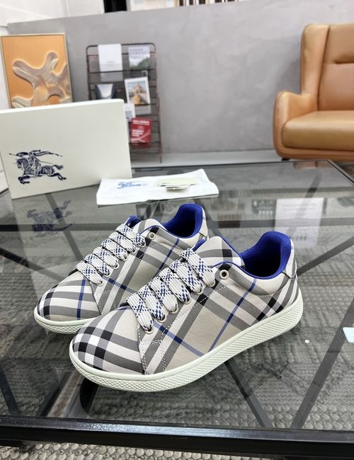 Balenciaga Plaid Fabric Leather Lined Casual Shoes