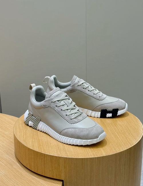 Hermes Bouning Suede Goat Leather Calfskin Sneakers