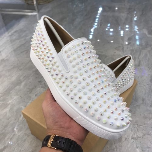 Christian Louboutin Low-Top Spiked Shoes With Premium Materials