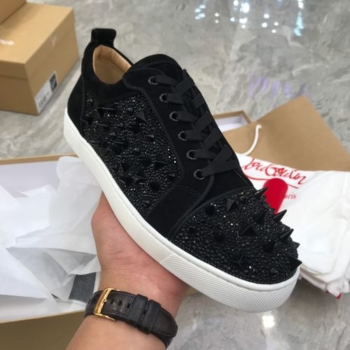Christian Louboutin Low-Top Spiked Shoes With Premium Materials