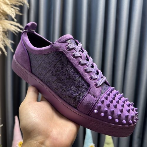 Christian Louboutin Low-Top Spiked Shoes With Premium Materials