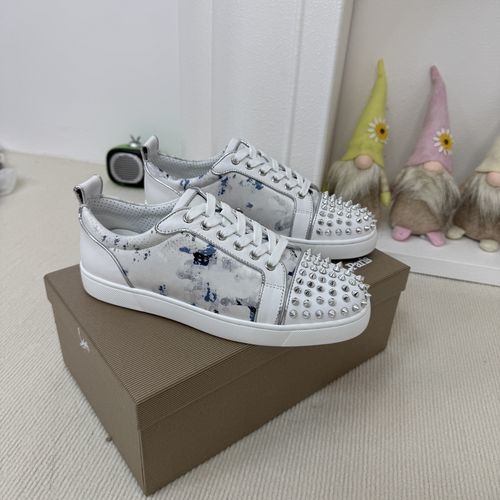 Christian Louboutin Low-Top Spiked Shoes With Premium Materials