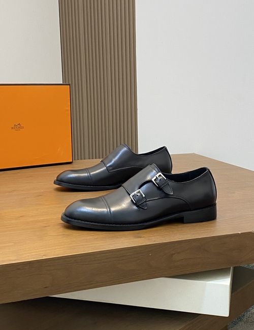 Hermes Kelly Buckle Slip On Loafers