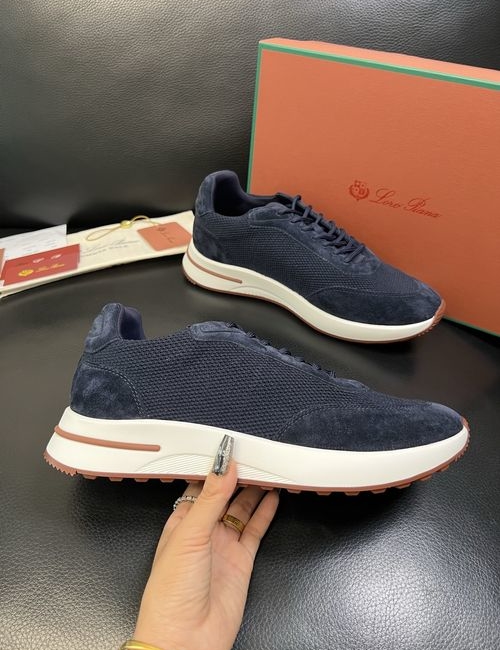 Loro Piana LP Cowhide Stitching Casual Sneakers