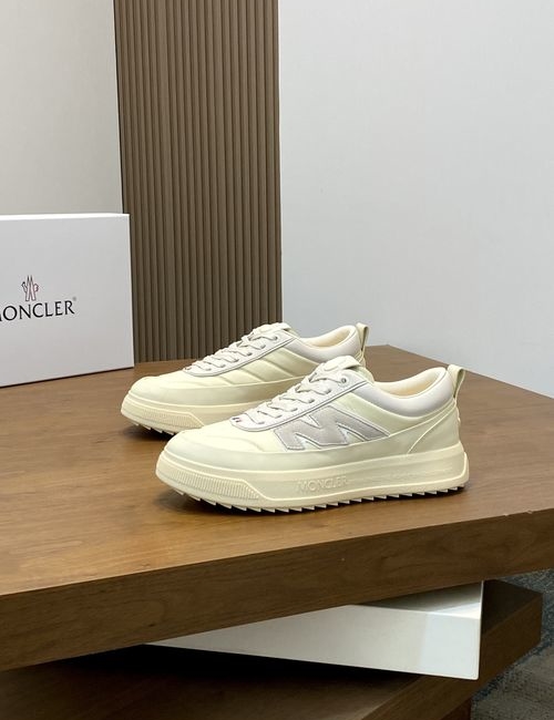 Moncler Nappa Leather Two-tone Casual Sneakers