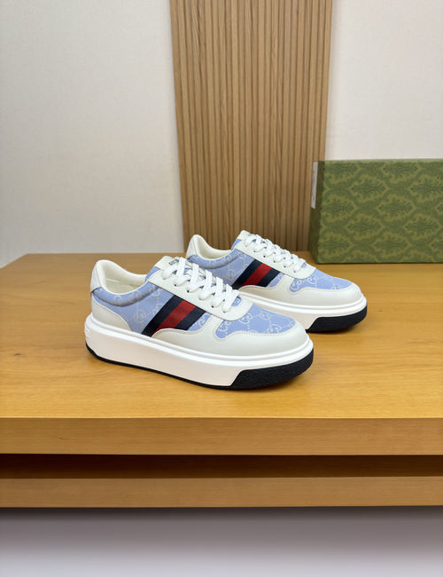 Gucci Casual Sneakers Nappa Leather Upper Cowhide Lining TPU Rubber Sole