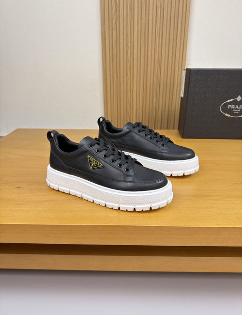 Prada Premium Nappa Leather Sneakers With TPU Sole