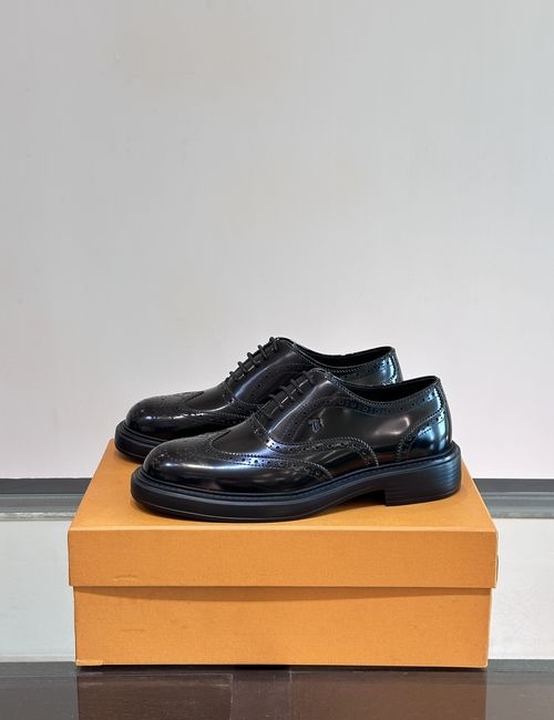 Tods Formal Leather Shoes With Classic Logo