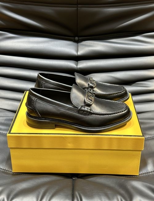 Fendi Formal Leather Upper Casual Dress Shoes