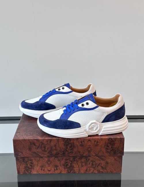 Stefano Ricci Perforated Leather Sneakers Breathable Stylish