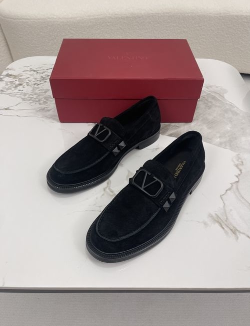 Valentino Logo-Embellished Loafers With Leather Lining