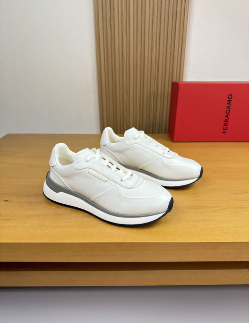 Prada Calfskin Canvas Sneakers With Logo