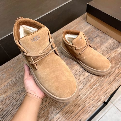UGG Lace-up Suede Wool Lined Ankle Boots