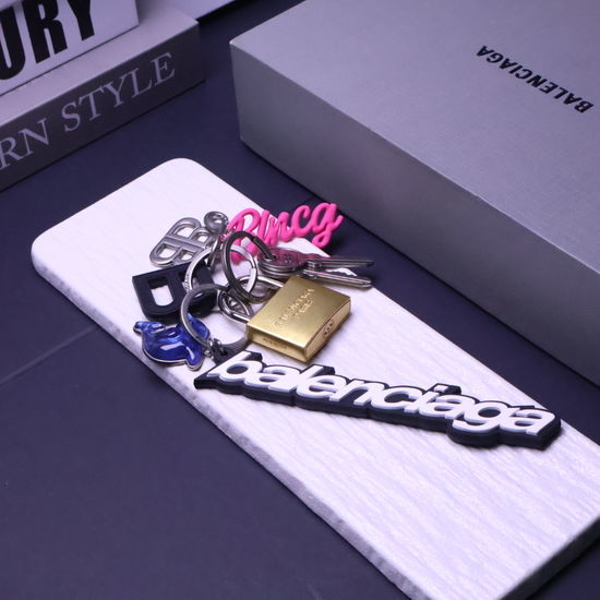 Balenciaga Multi Piece Keychain Set With Card Holder