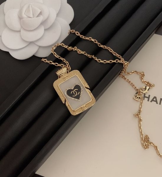 Chanel Reversible Perfume Pendant Necklace