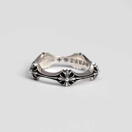 Chrome Hearts Vintage Engraved Cross Ring