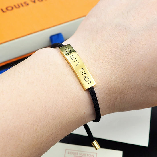 Louis Vuitton LV Adjustable Rope Metal Bracelet