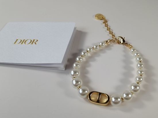 Christian Dior CD Vintage Style Pearl Bracelet
