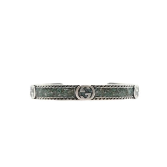 Gucci Turquoise Interlocking Bangle