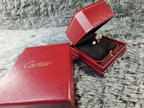 Cartier Open Design Leopard Head Ring