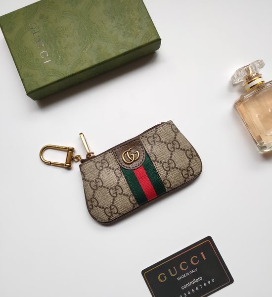 Gucci Leather PVC Coin Purse Practical Small Storage Bag