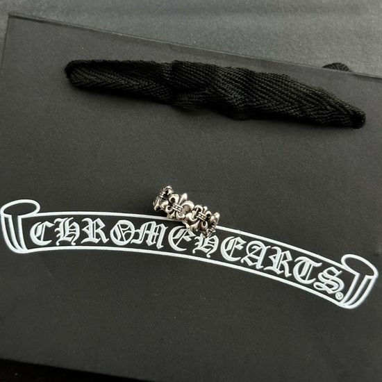 Chrome Hearts Vintage Retro Pattern Classic Ring