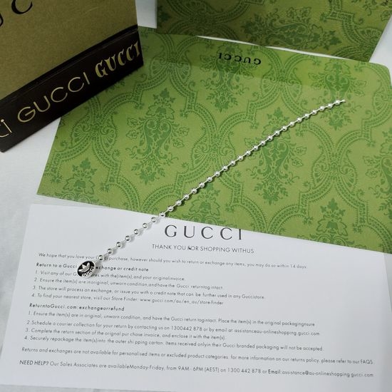Gucci Enamel Webbing Bracelet