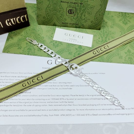 Gucci Classic Design Cuban Chain Bracelet