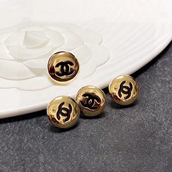 Chanel Round Bead Elegant Stud Earrings