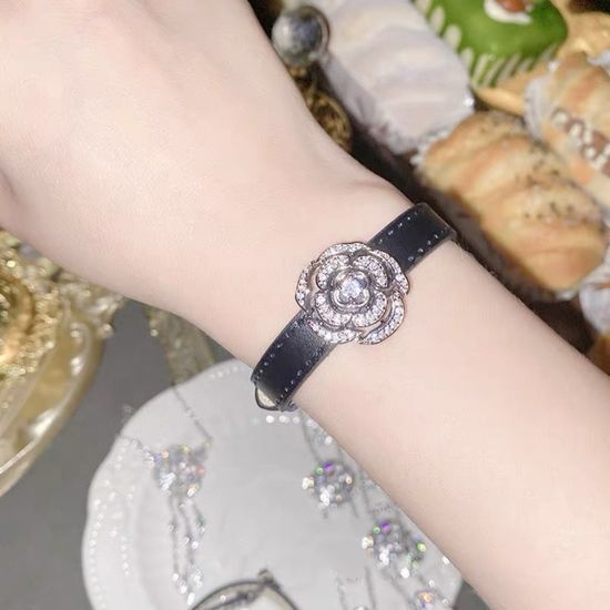 Chanel Crystal Flower Interwoven Bracelet