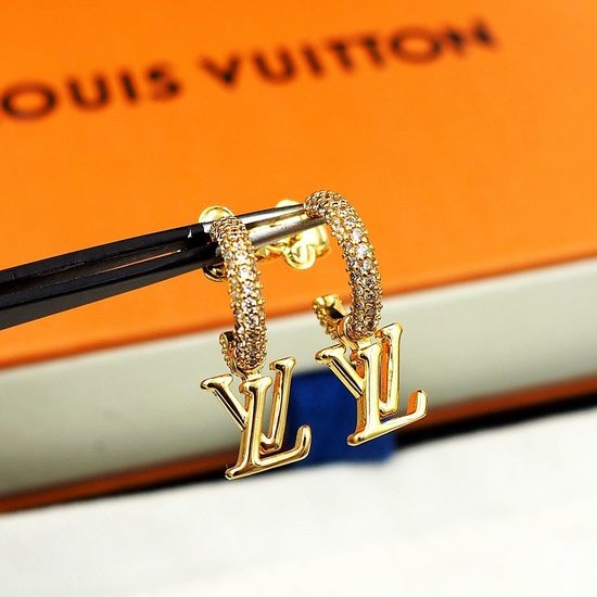 Louis Vuitton LV Circle Letter Tassel Drop Earrings