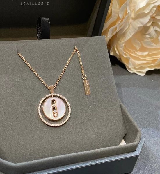 Messika Movable Diamond Slide Pendant Long Necklace