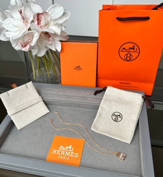Hermes White Shell Red Onyx Bag Shape Necklace