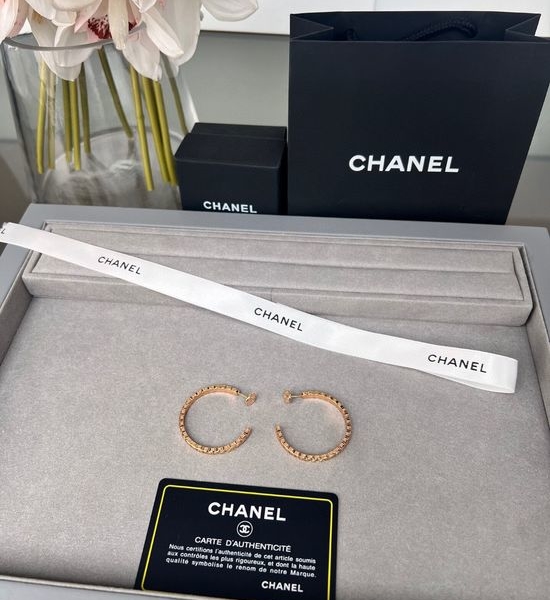 Chanel Classic Large Hoop Earrings